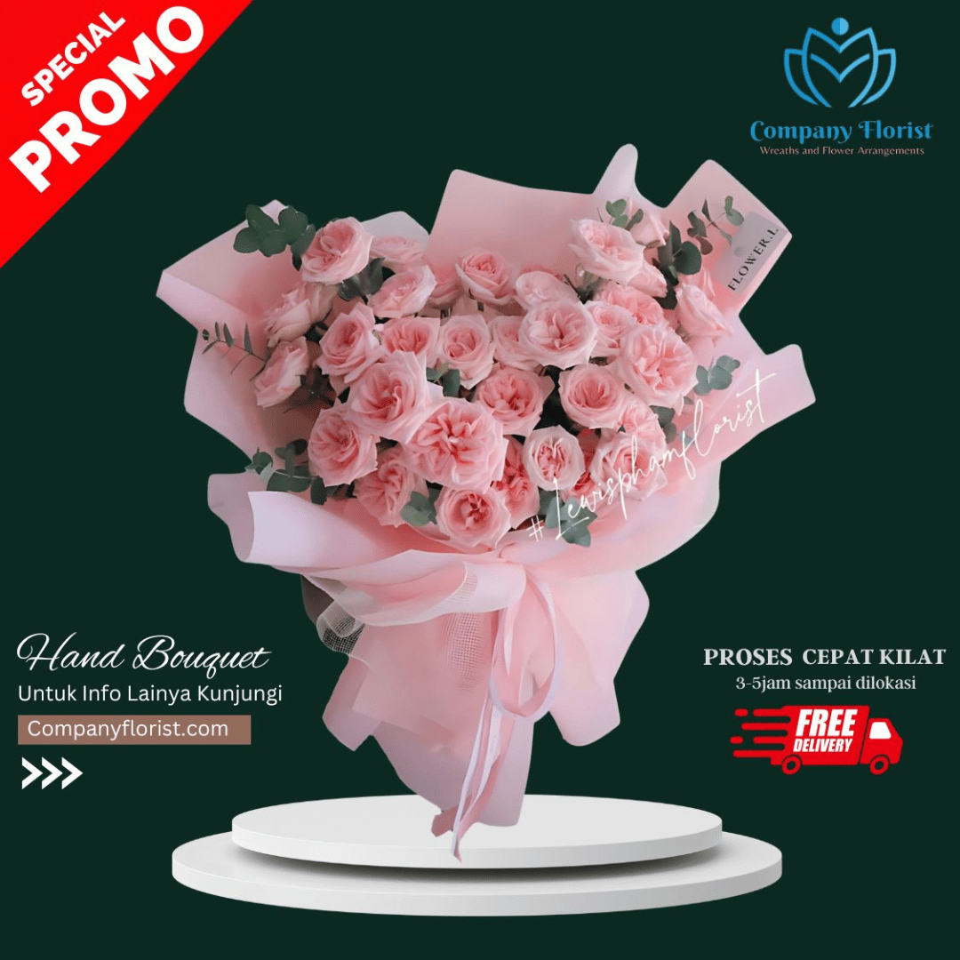 Buket Bunga Mawar Pink Sweet